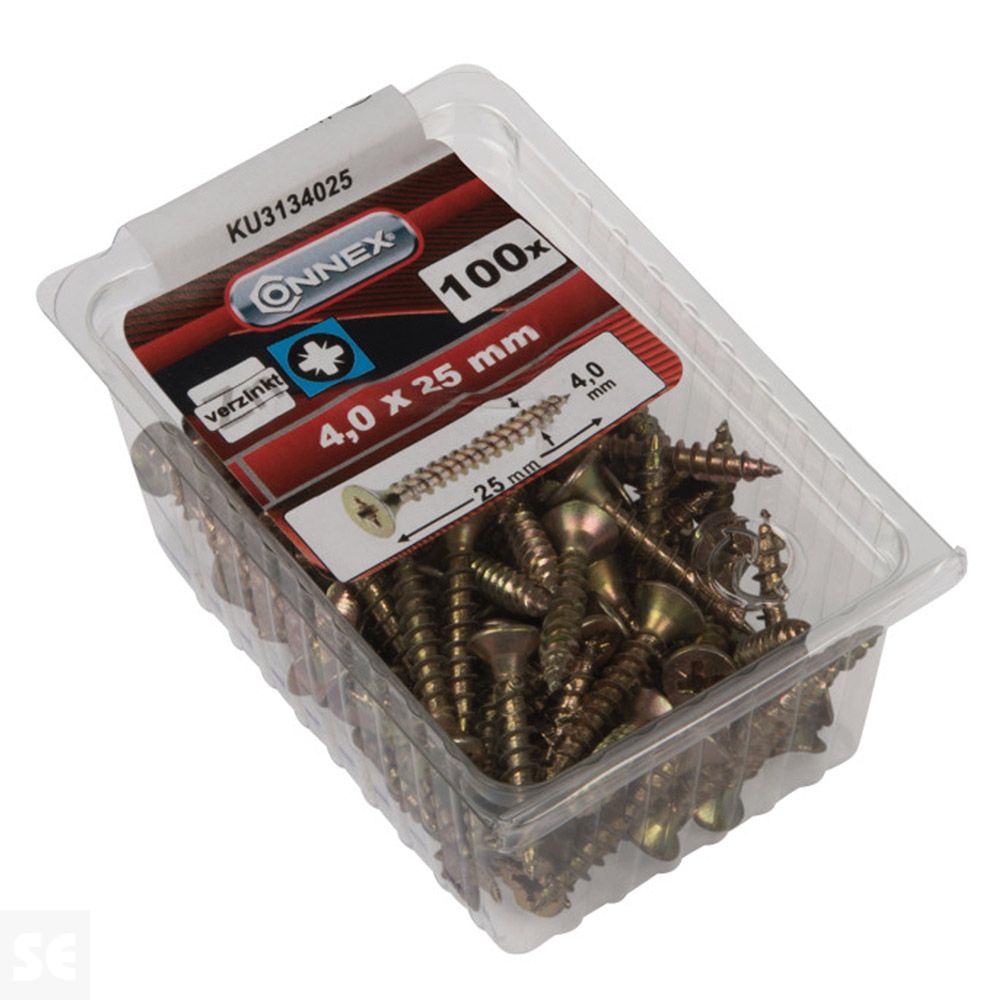 Tornillos Universales Galvanizados Pz  4,0x25