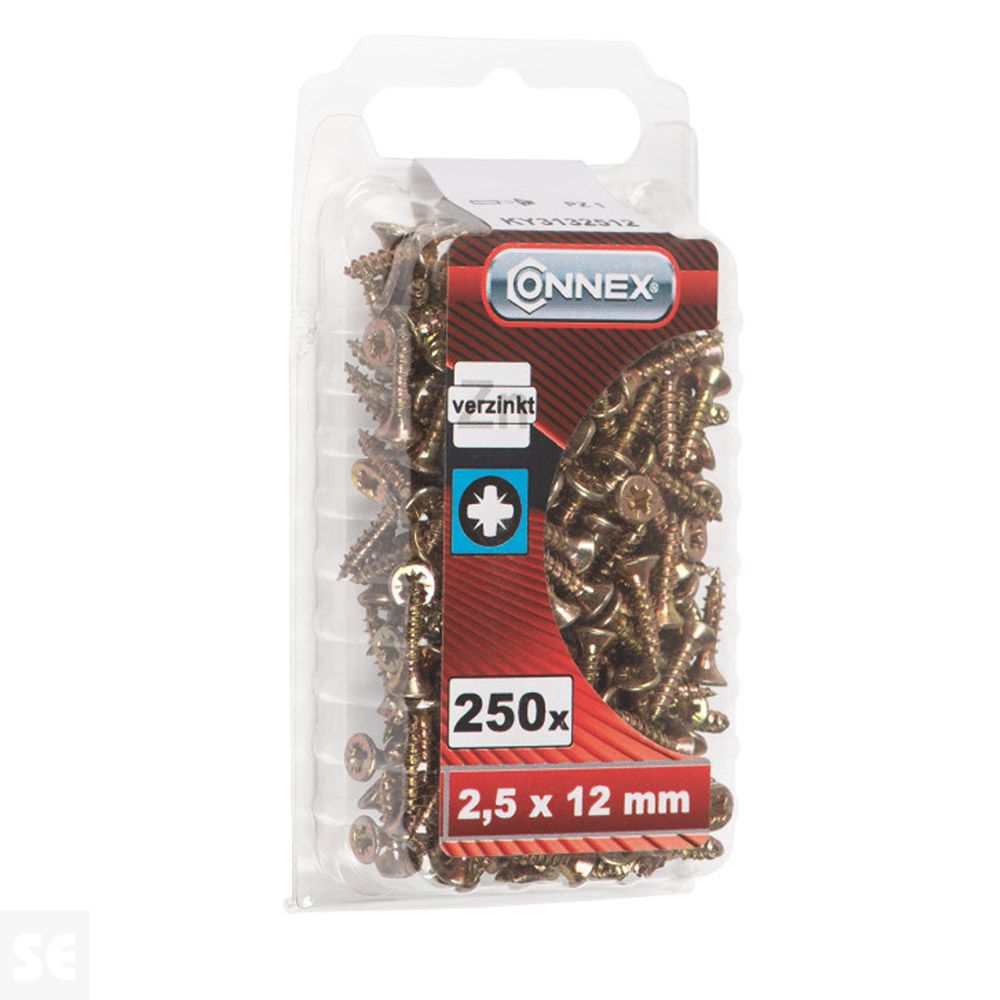 Tornillos Universal Galvanizado Pz 2,5x12 mm (250u.)