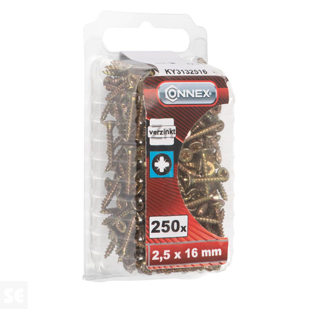 Tornillos Universal Galvanizado Pz 2,5x16 mm (250u.)
