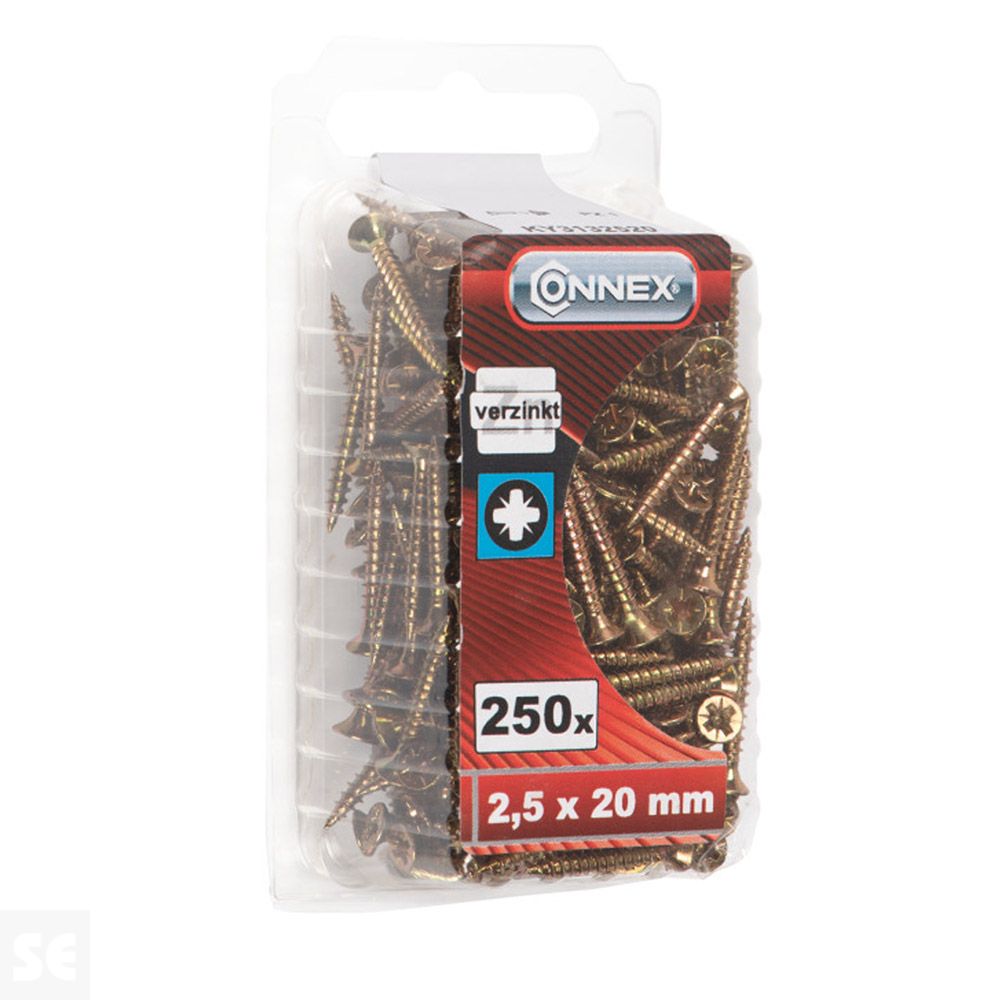 Tornillos Universal Galvanizado Pz 2,5x20 mm (250u.)