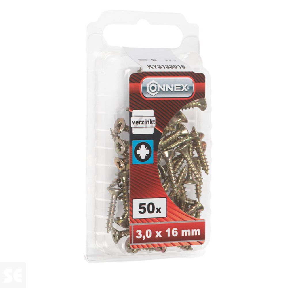 Tornillos Universal Galvanizado 3x12 mm (50u.)