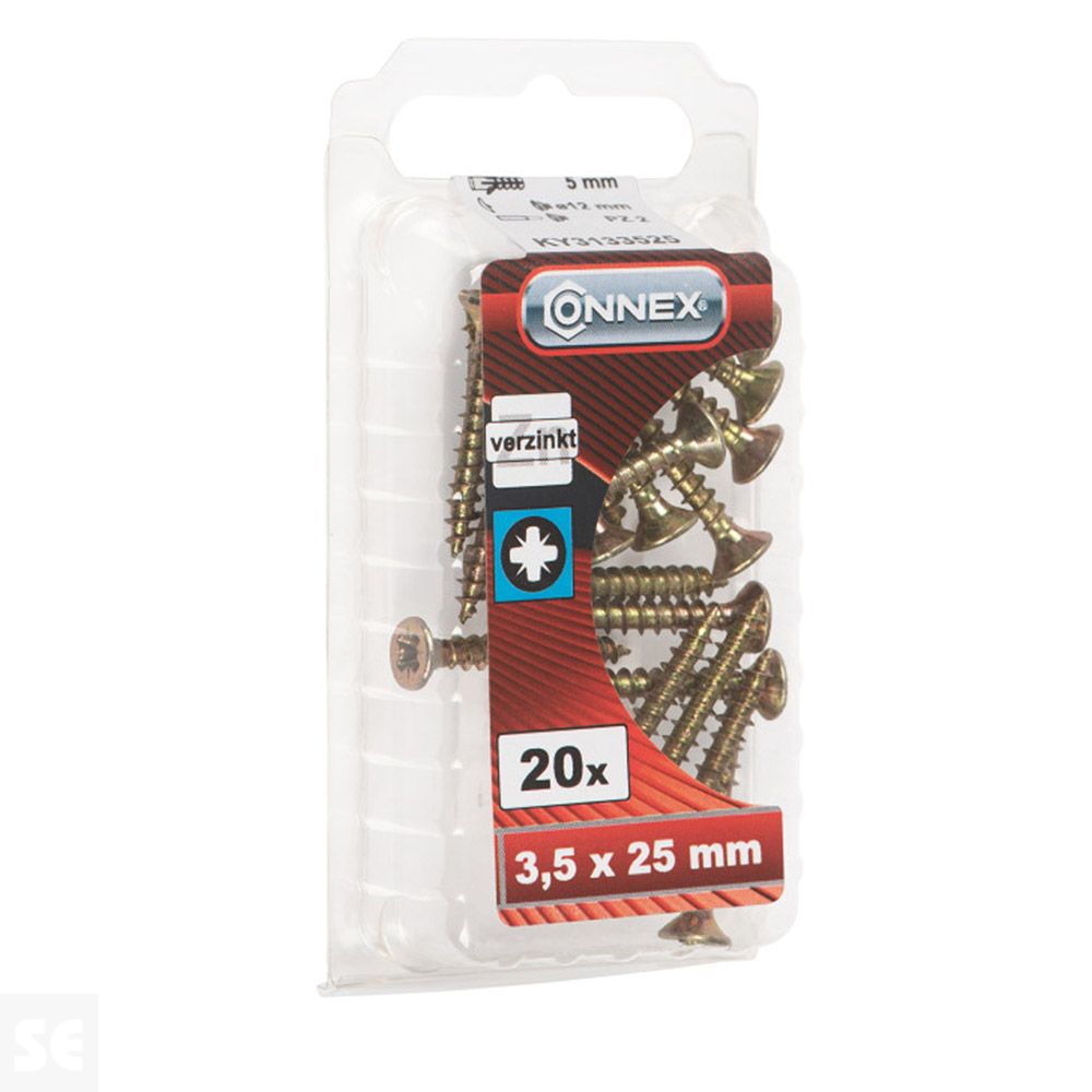 Tornillos Universal Galvanizado 3,5x25mm (20u.)