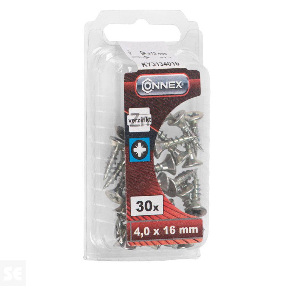 Tornillos Universal Galvanizado 4x16 mm (30u.)