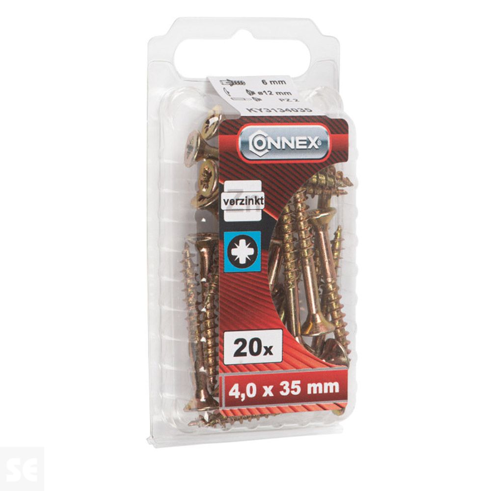 Tornillos Universal Galvanizado 4x35 mm (20u.)