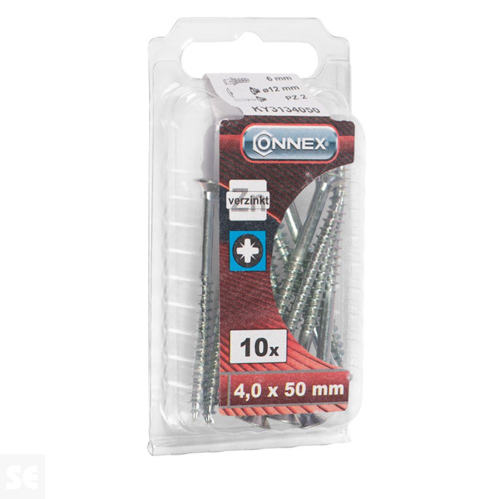 Tornillos Universal Galvanizado Pz 4,0x50 mm (10u.)