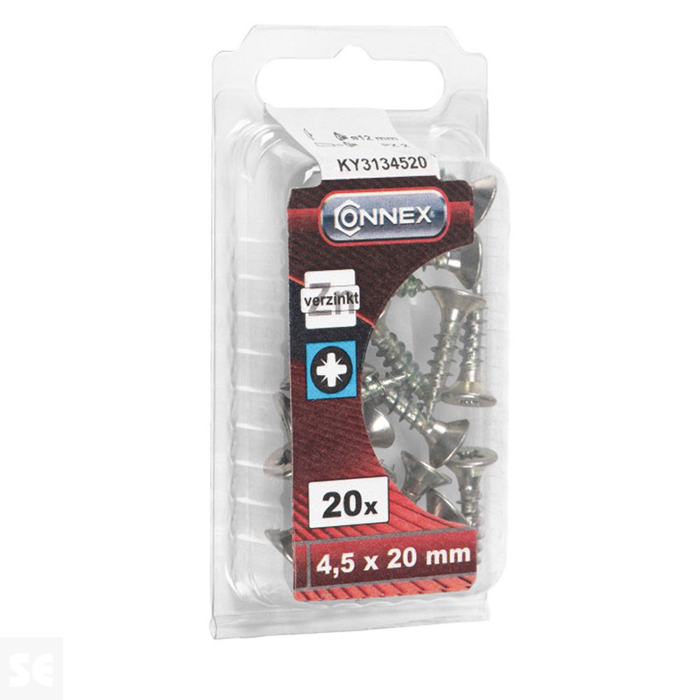 Tornillos Universal Galvanizado 4,5x20 mm (20u.)