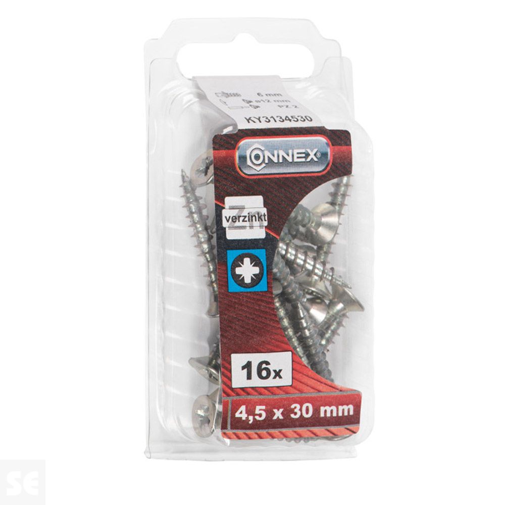 Tornillos Universal Galvanizado 4,5x30 mm (16u.)