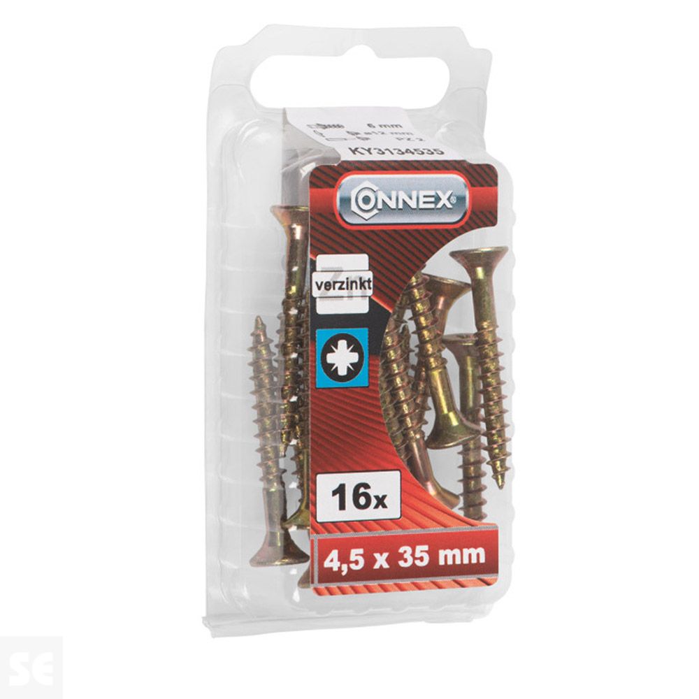 Tornillos Universal Galvanizado Pz 4,5x35 mm (16u.)