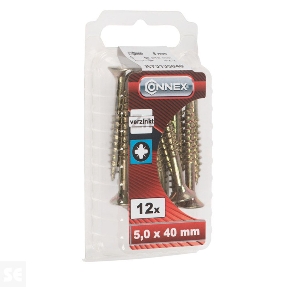 Tornillos Universal Galvanizado 5x40 mm (12u.)