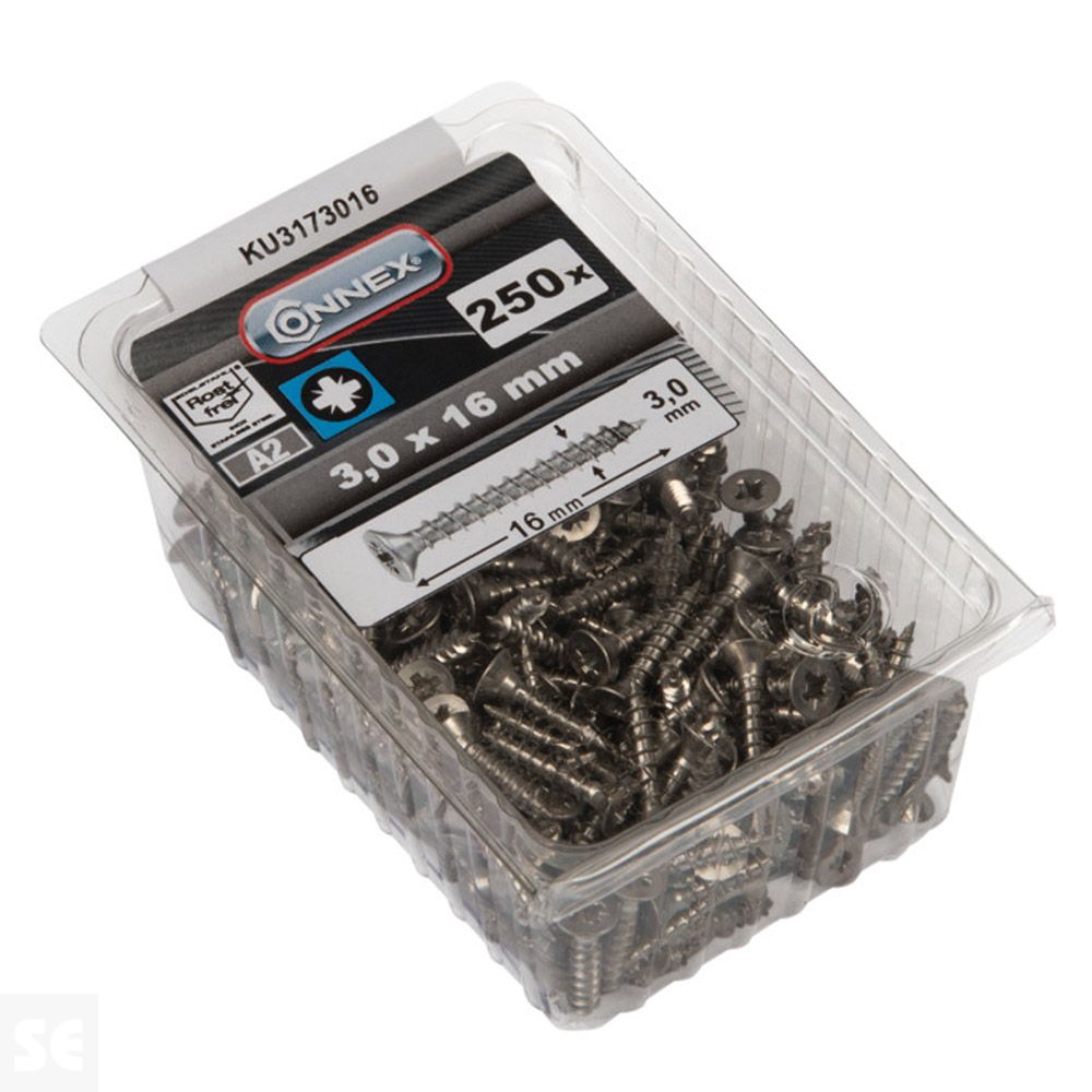 Tornillos Universales Inox Pz 3,0x16