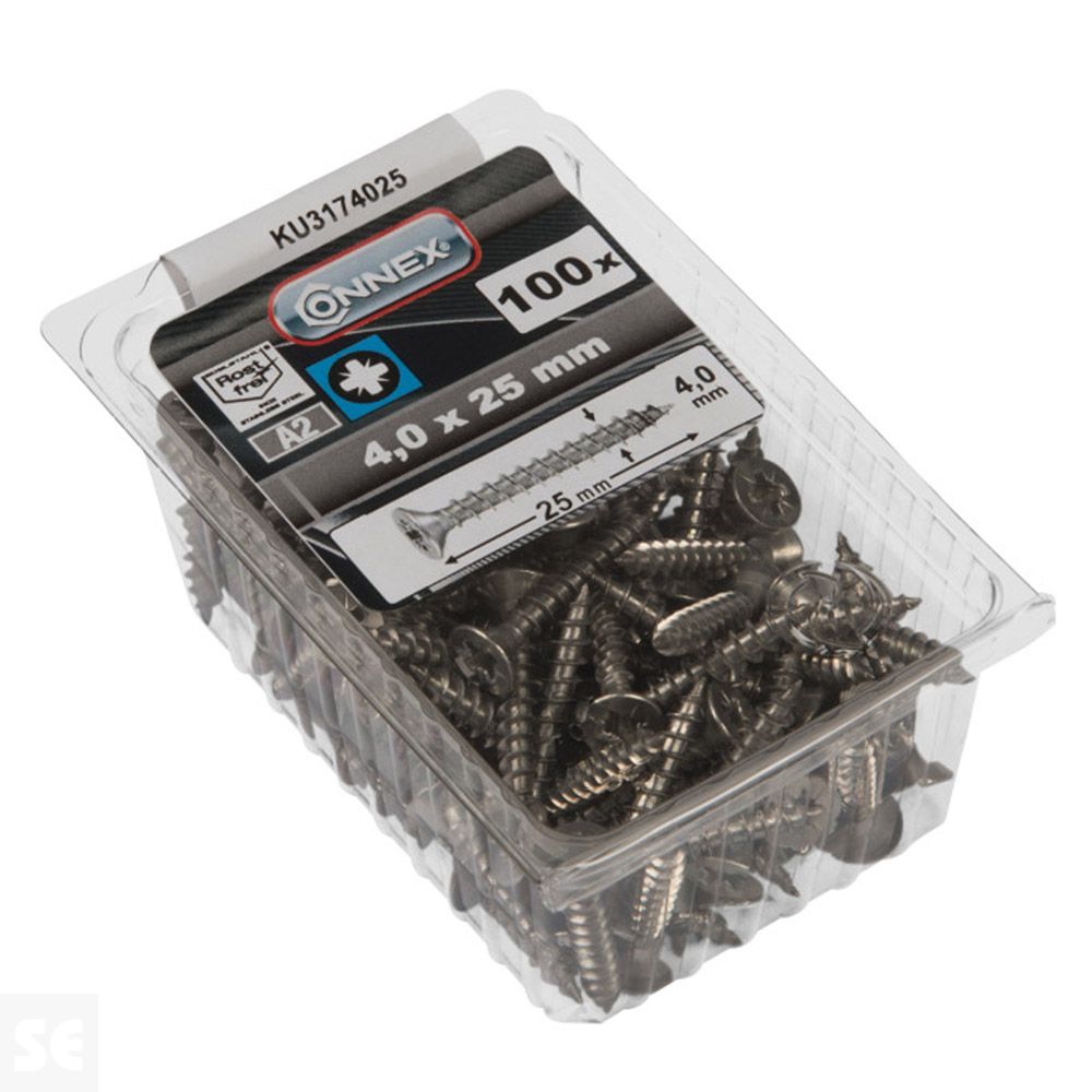 Tornillos Universales Inox Pz 4,0x25