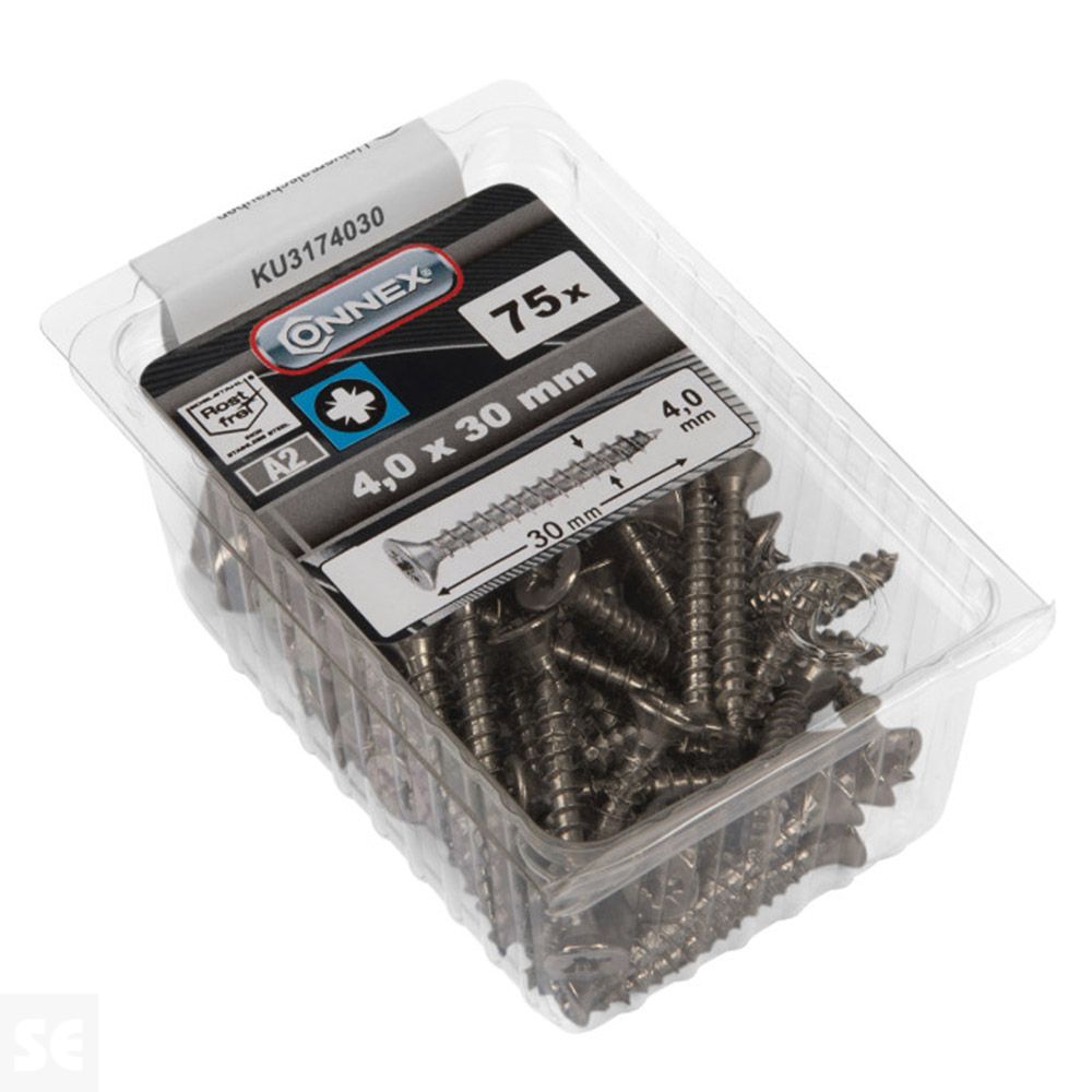 Tornillos Universales Inox Pz 4,0x30