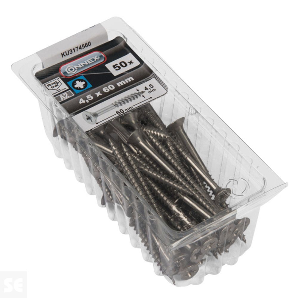 Tornillos Universales Inox Pz 4,5x60