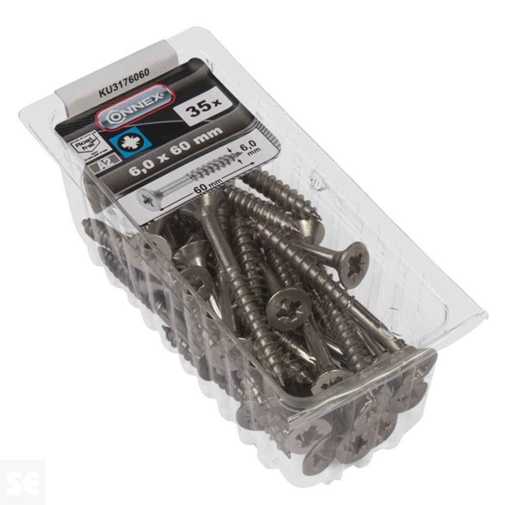 Tornillos Universales Inox Pz 6,0x60