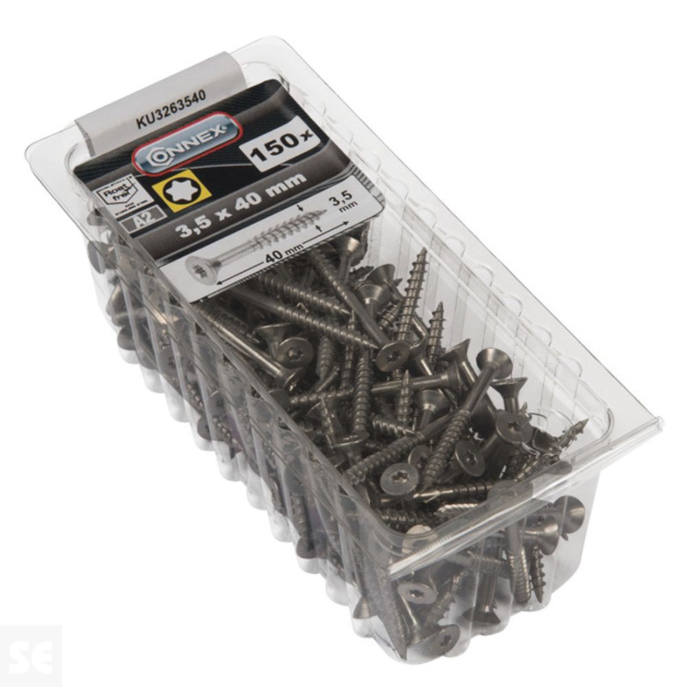 Tornillo Universal Inox A2 Tx 3,5X40 mm (150u.)