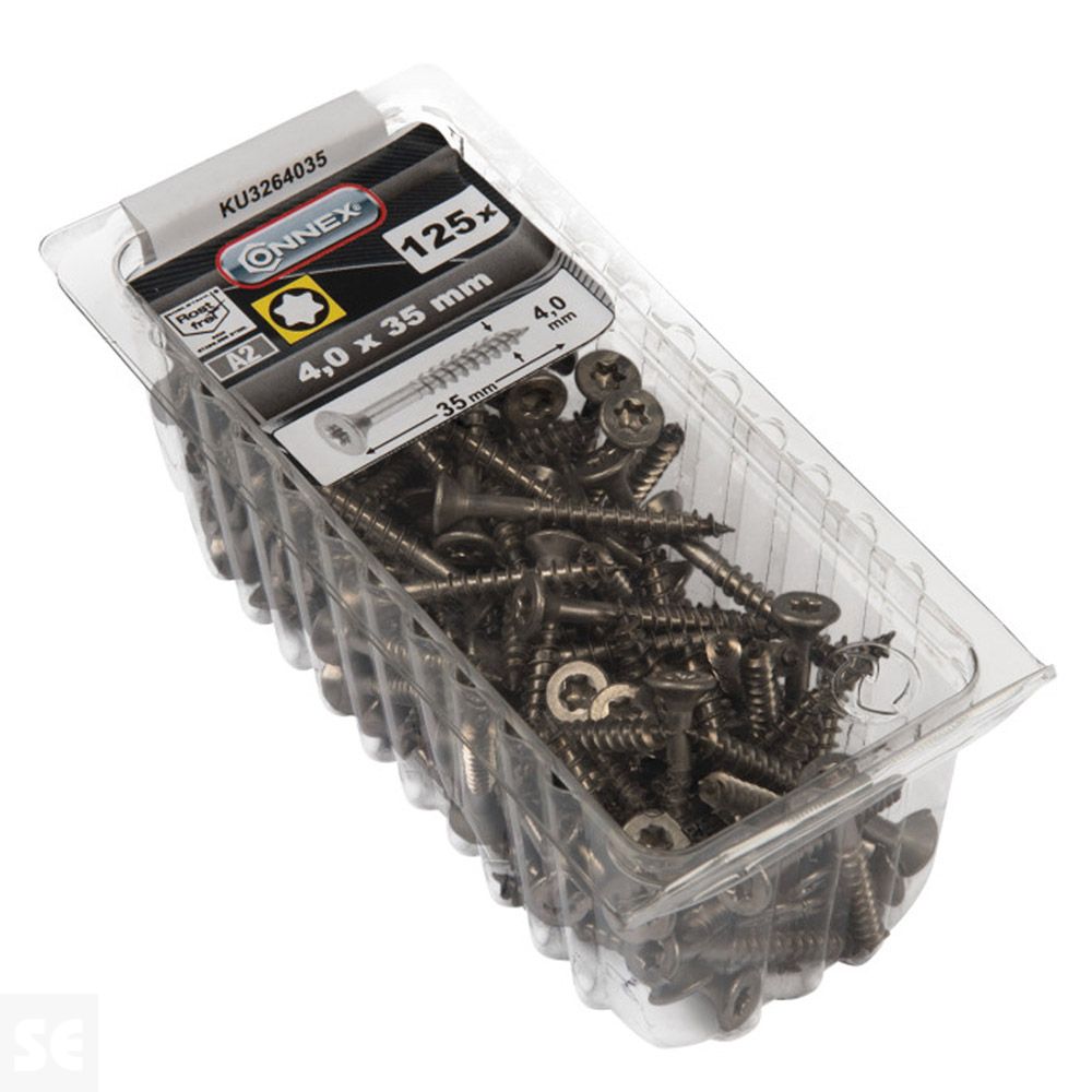 Tornillo Universal Inox A2 Tx 4,0X35 mm (125u.)