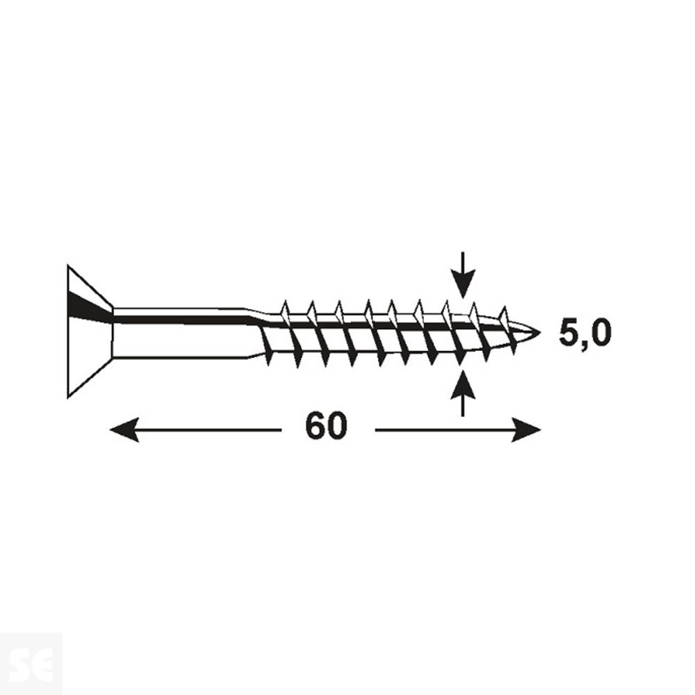 Tornillo Universal 5,0x60 A2 P