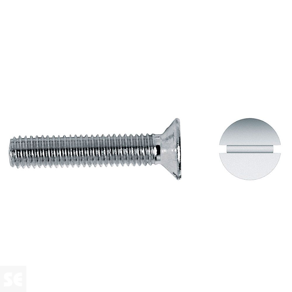 Tornillo Rosca Métrica Din 963 4x10mm. Cincado (15u.)