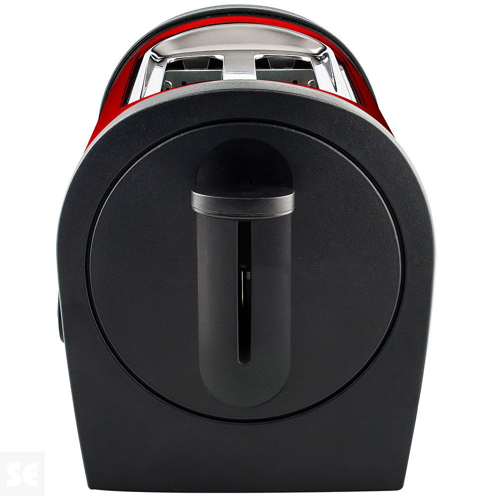 Tostadora Roja Metalizada Tacto Frío 800 w