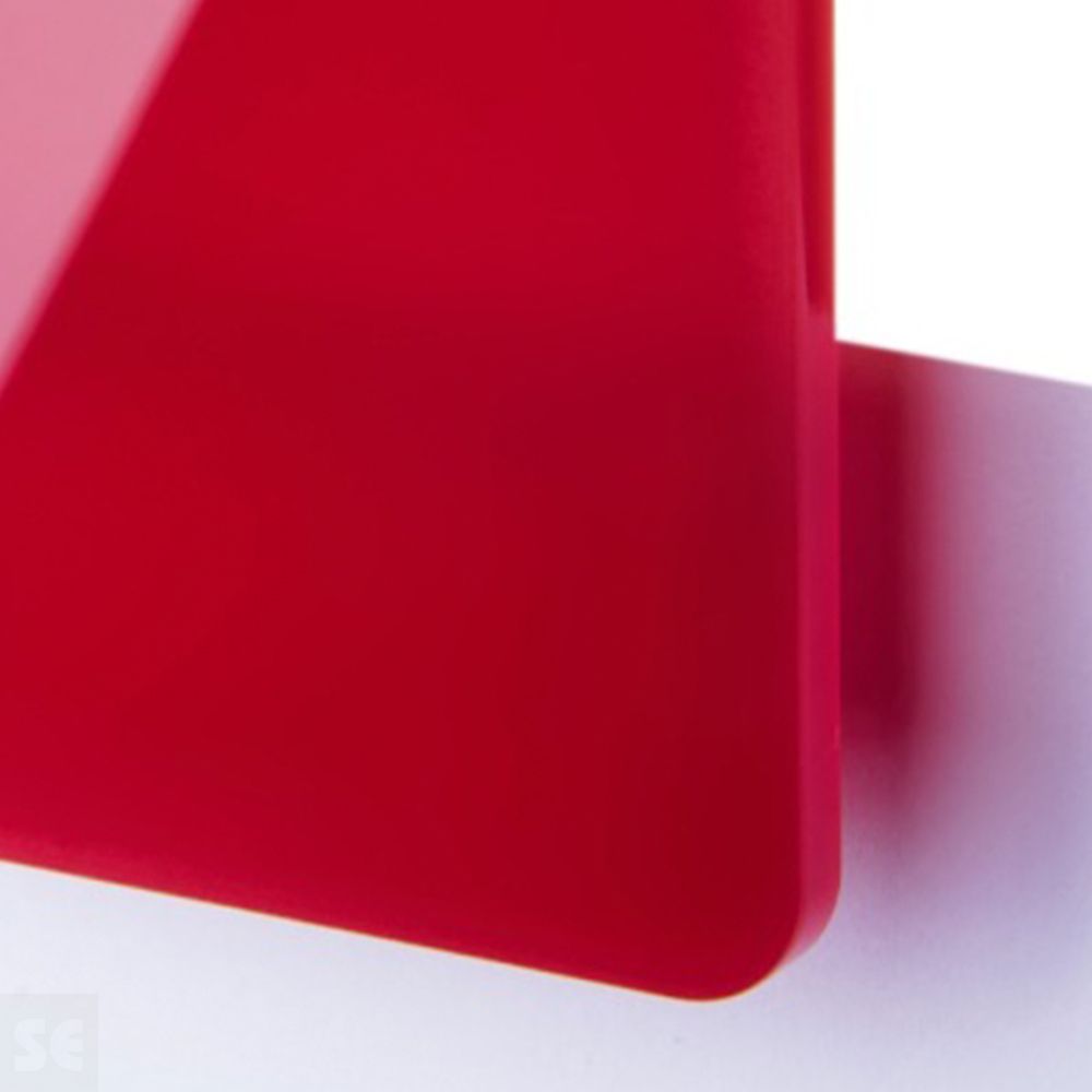 Plancha de Metacrilato translúcido Brillo-Brillo Colores Gloss Rojo