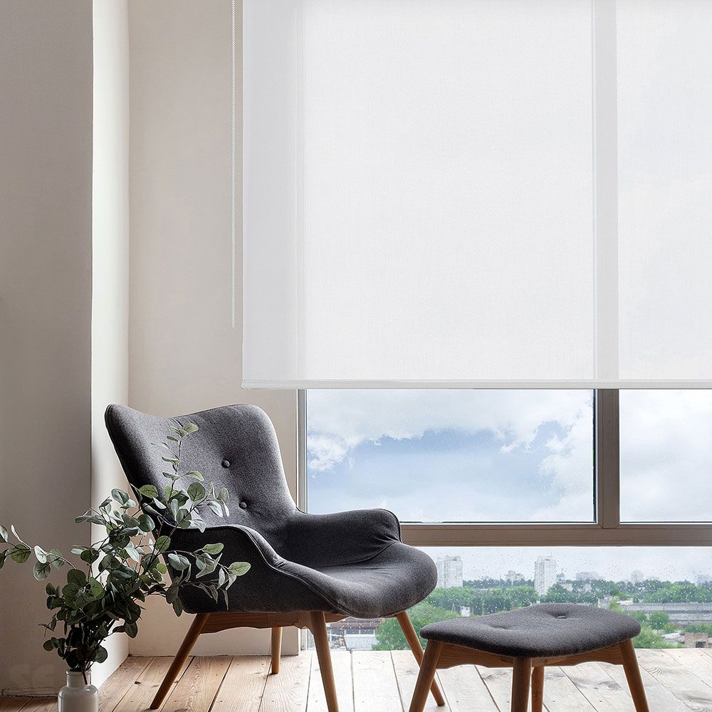 Estor Enrollable Soft Traslúcido Blanco 120x250cm