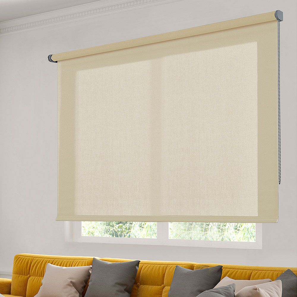 Estor Enrollable Soft Traslúcido Beig 80x250cm
