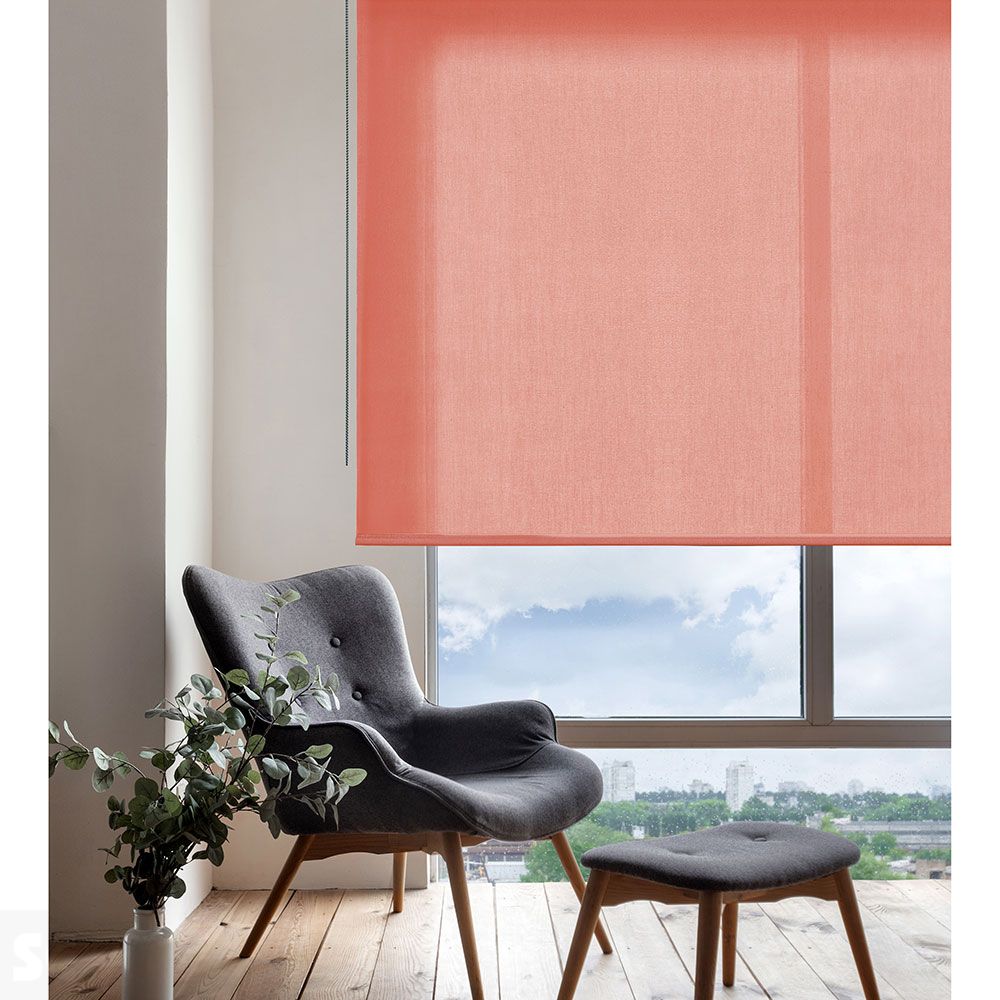 Estor Enrollable Soft Traslúcido Arcilla 80x250cm