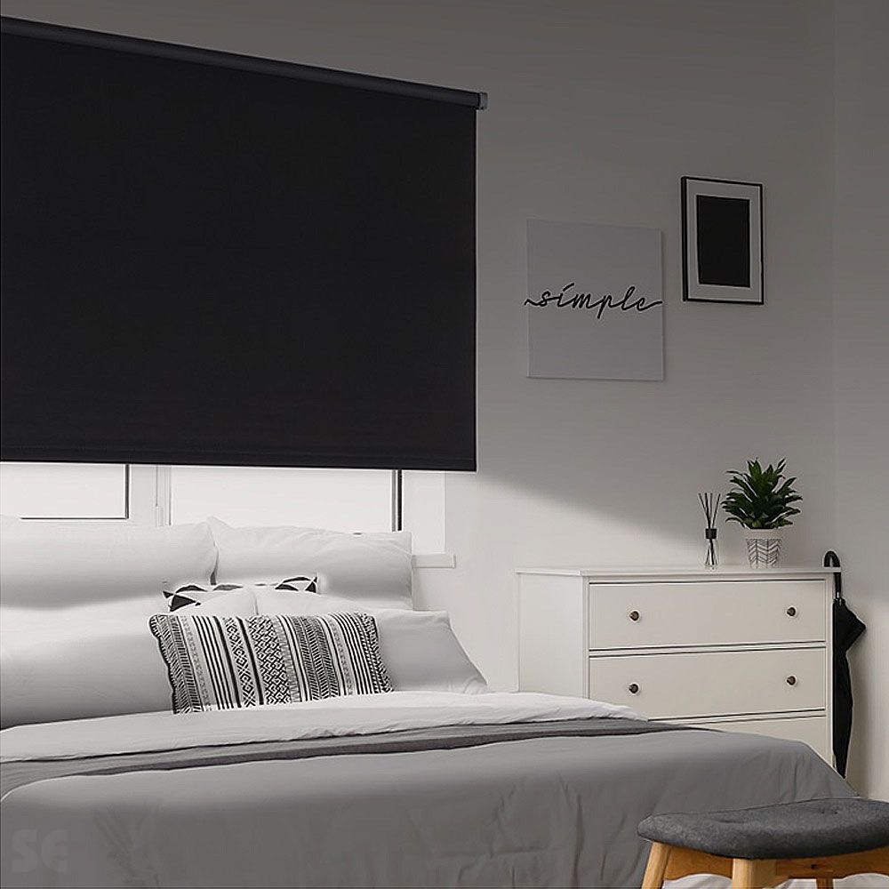 NIGHT - Estor Enrollable Opaco Negro 140x250 cm
