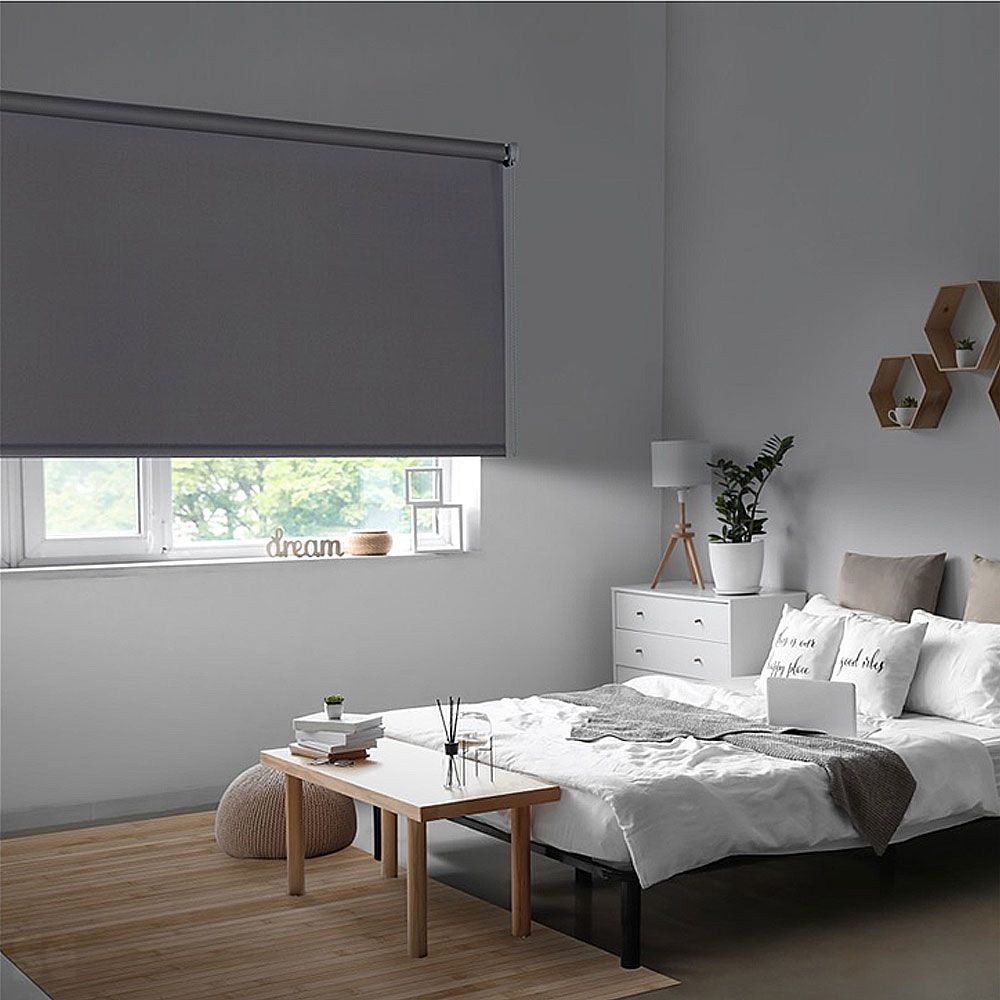 NIGHT - Estor Enrollable Opaco Gris 100x180 cm