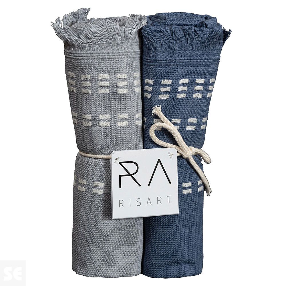 Paño Cocina Tuareg Gris / Azul 50x70 cm (2uds.)