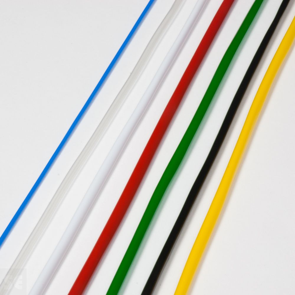 Tubo macarrón de PVC hueco colores