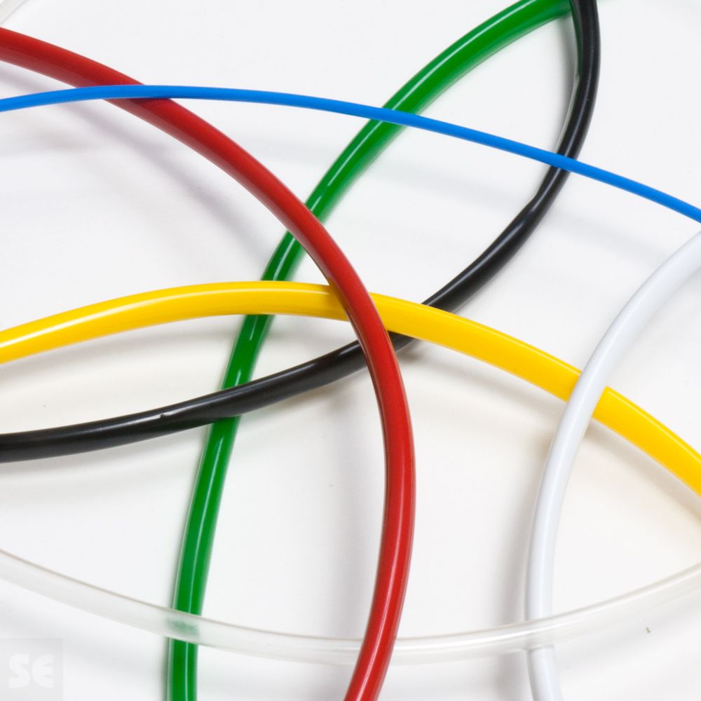 Tubo macarrón de PVC hueco colores