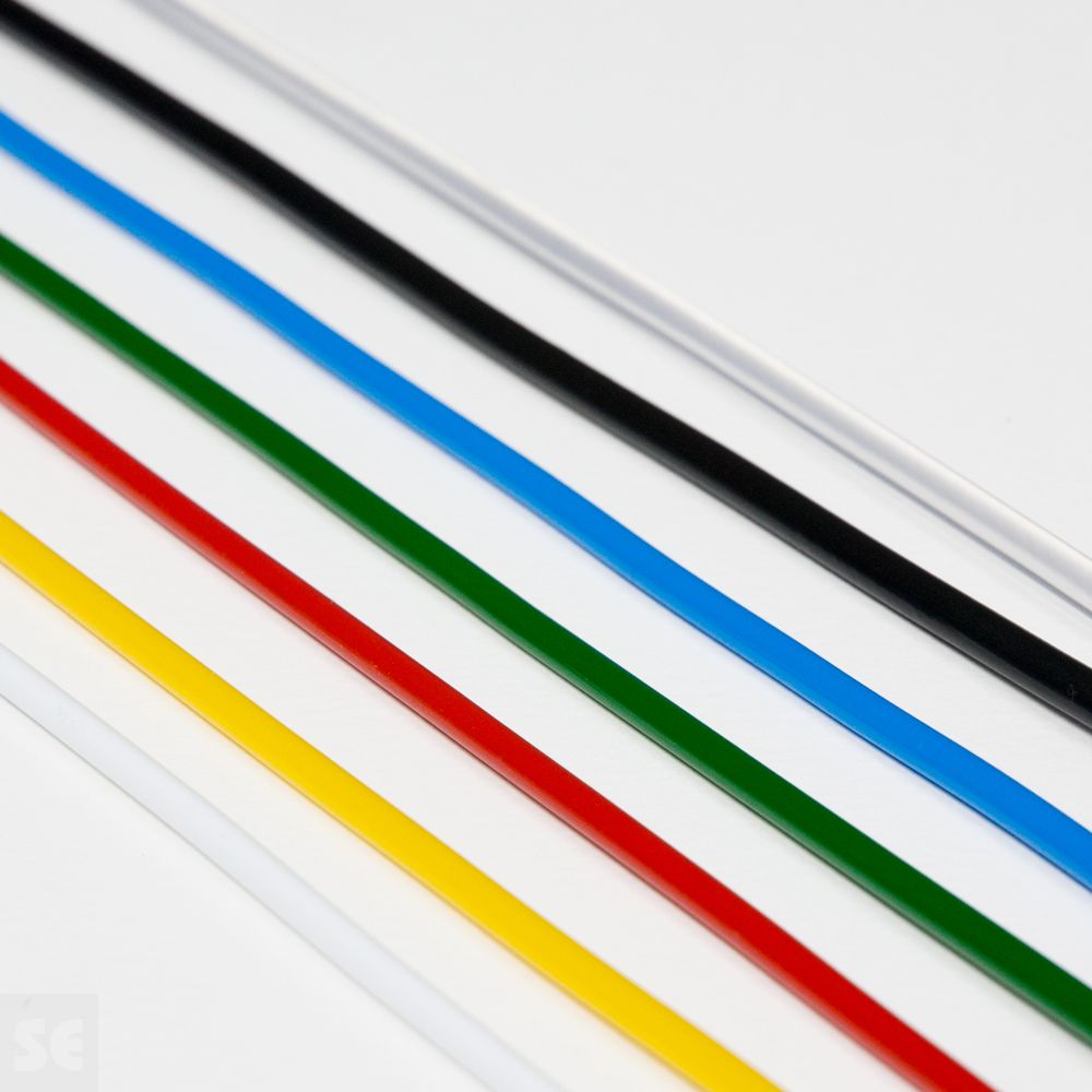 Cordón macarrón macizo de PVC colores