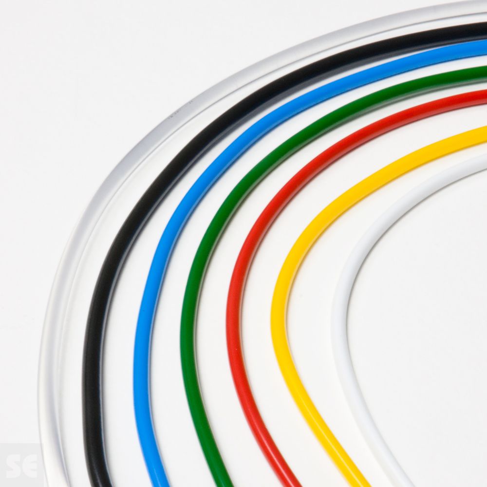 Cordón macarrón macizo de PVC colores