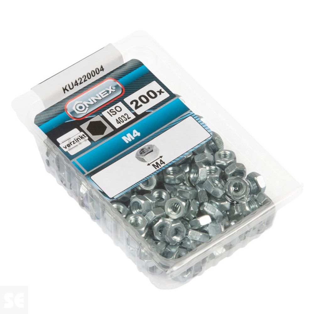 Tuercas 6 Lados Cincado M4 Vz 934 (200u.)