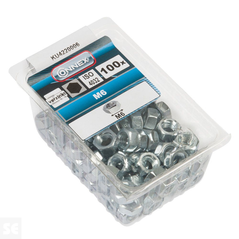 Tuercas 6 Lados Cincado M6 Vz 934 (100u.)