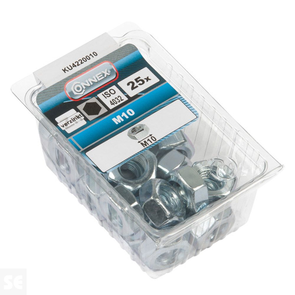 Tuercas 6 Lados Cincado M10 Vz 934 (25u.)