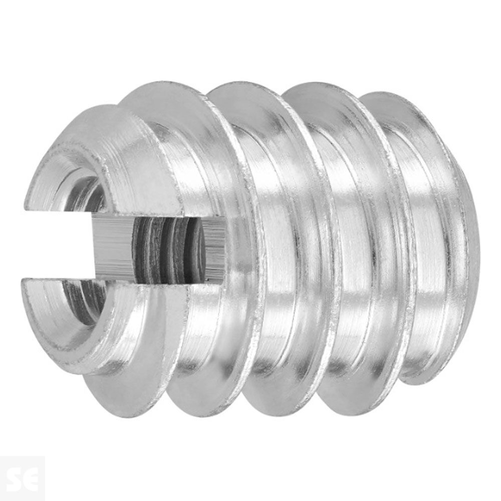 Tuerca espiral galvanizada M5x12 mm (10 uds.)