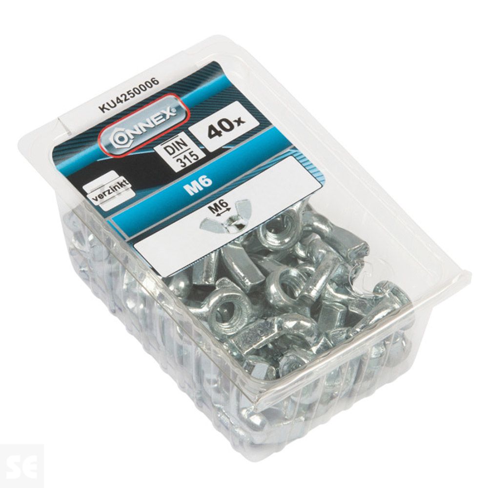 Tuercas con Orejas Cincado M6 Vz 315 A (40u.)