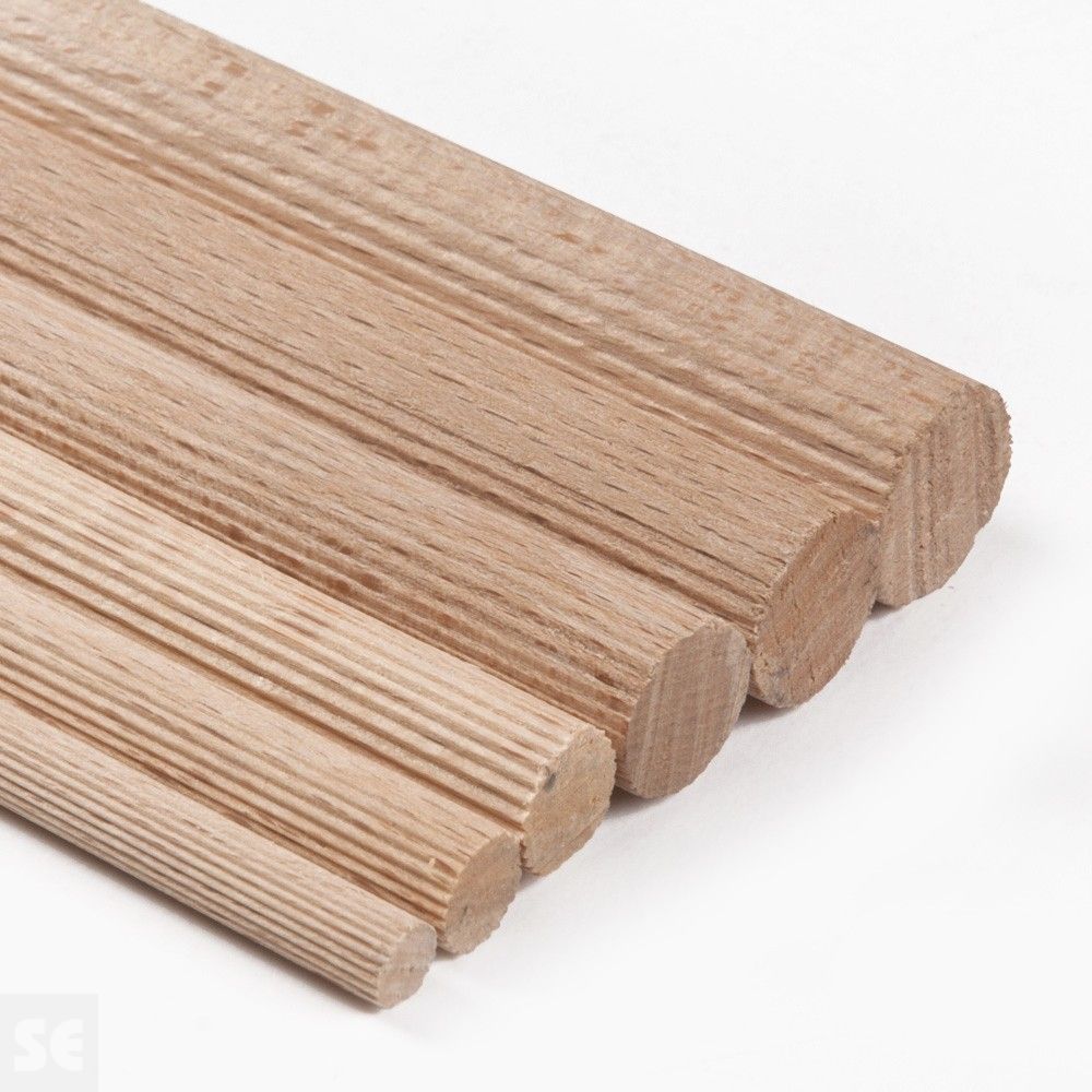 Varillas redondas de haya estriada | Servei Estació