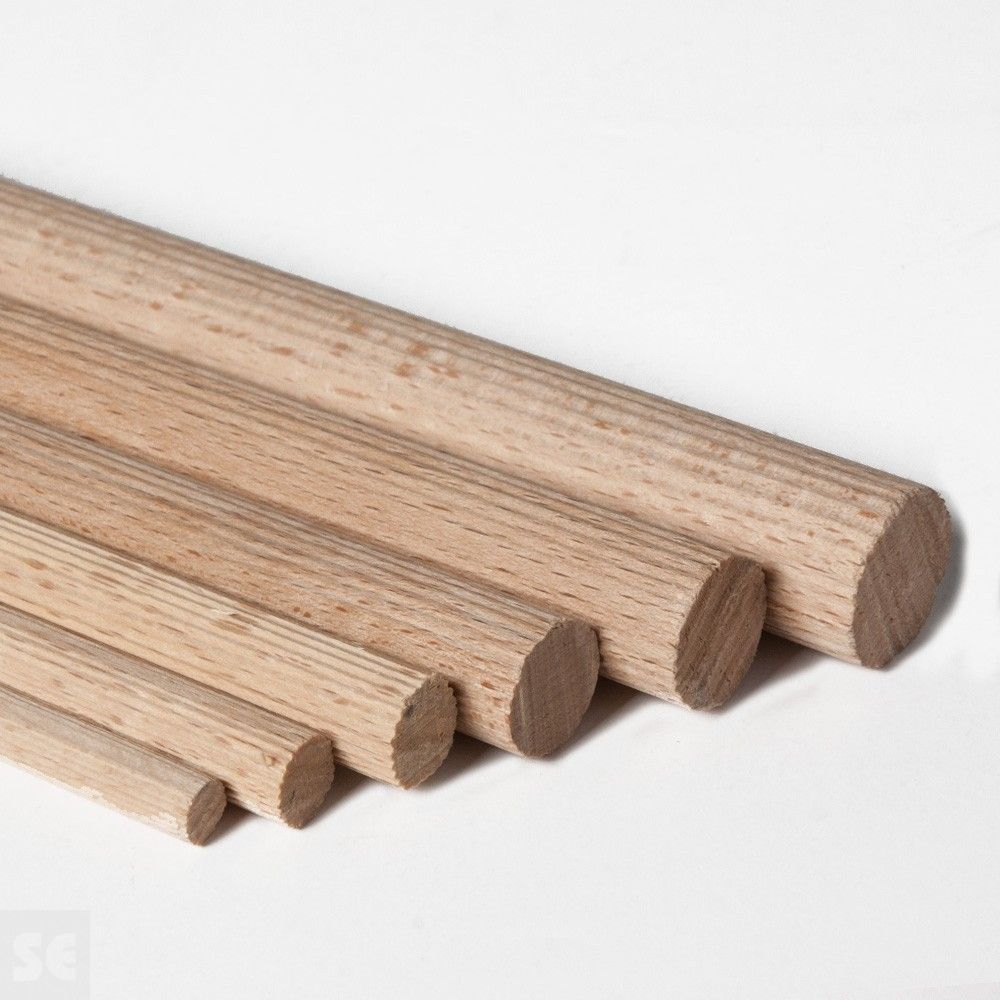 Varillas redondas de haya estriada | Servei Estació