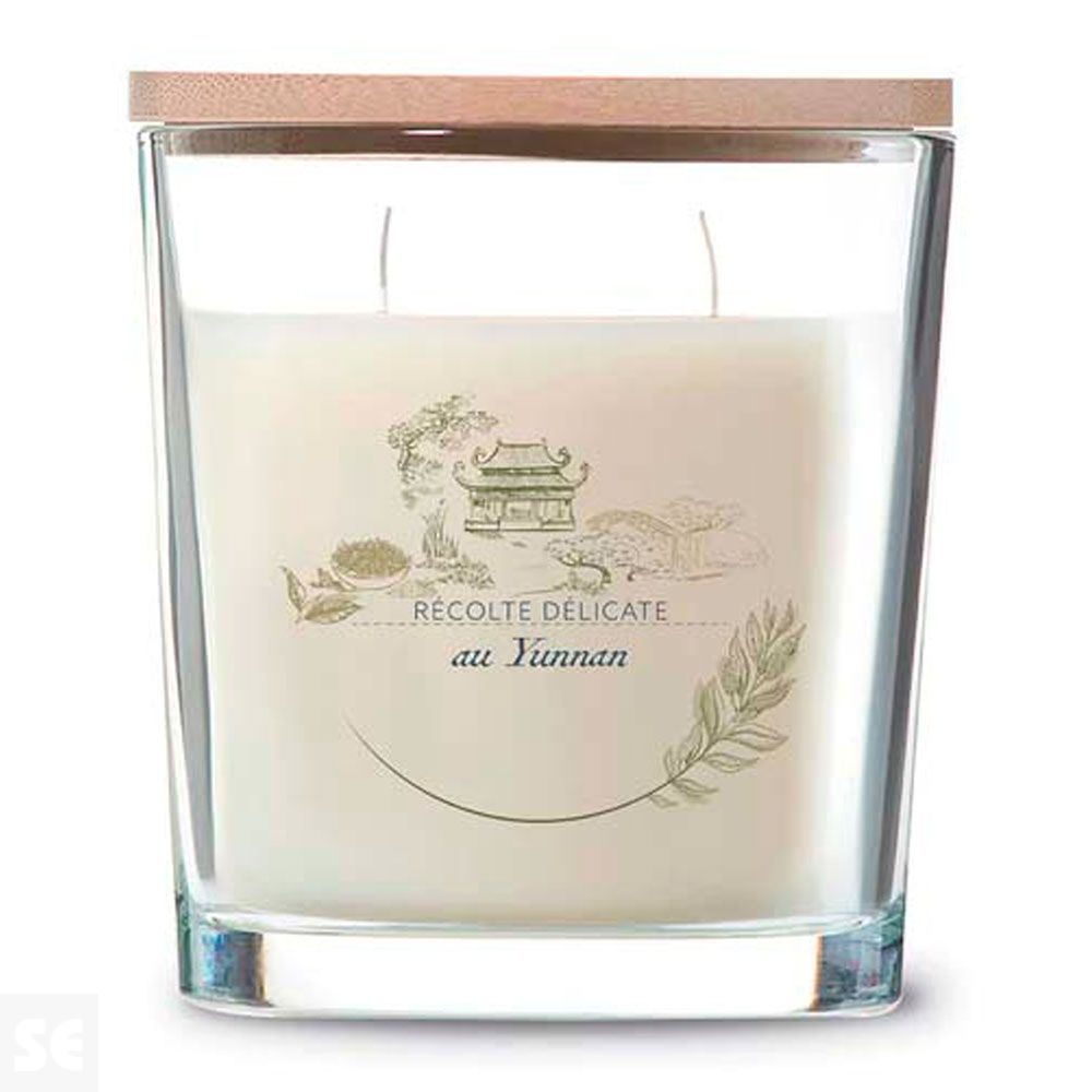 Vela en Vaso con Tapa Bambou Thé Blanc Du Yunnan