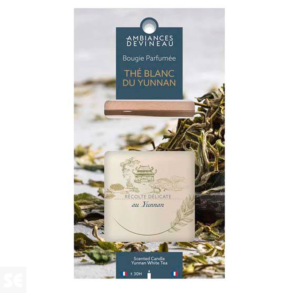 Vela en Vaso con Tapa Bambou Thé Blanc Du Yunnan