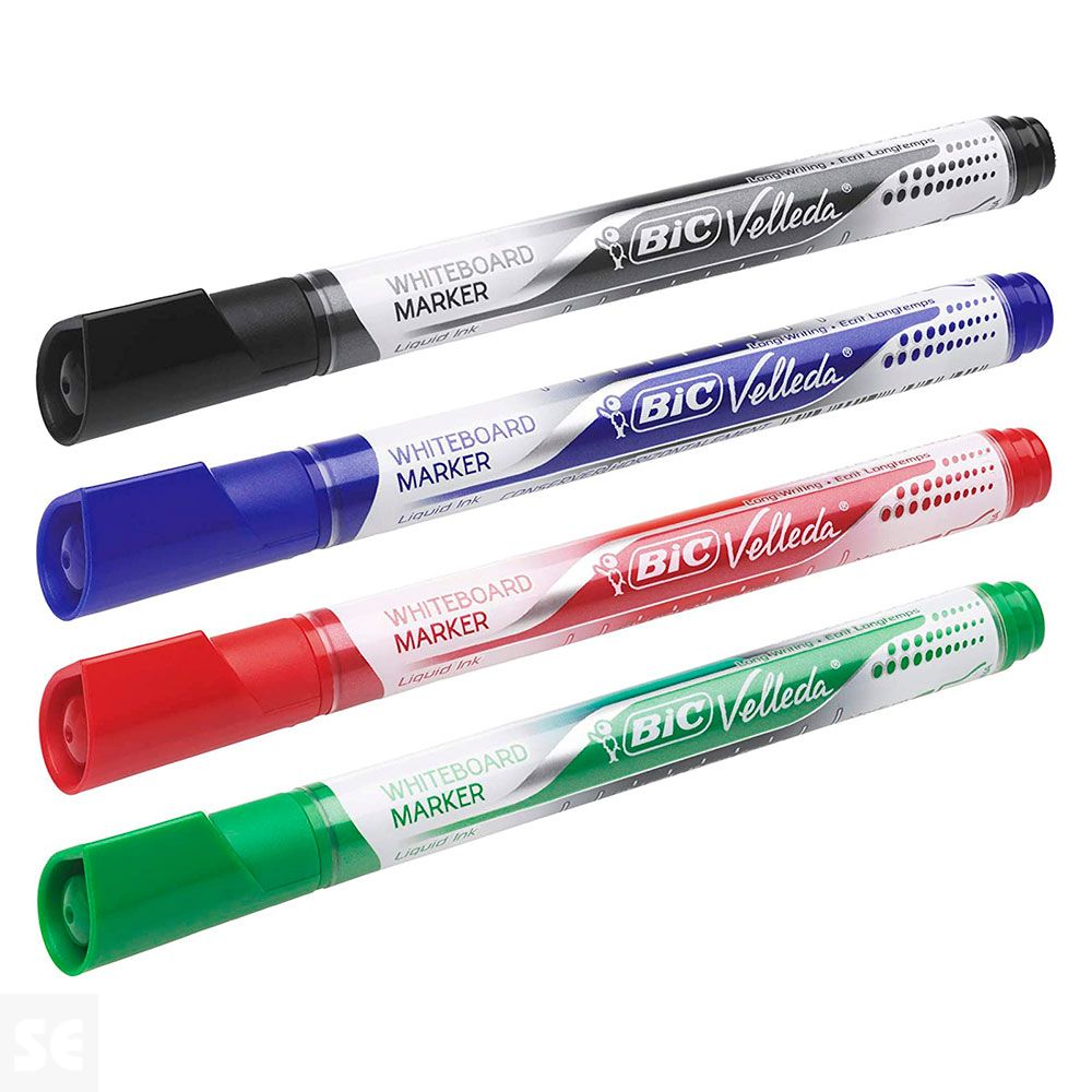 4 Rotuladores Velleda Liquido Colores Básicos