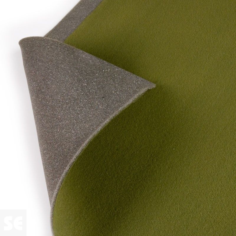 Tela Velours foamizada elástica color verde | Servei Estació
