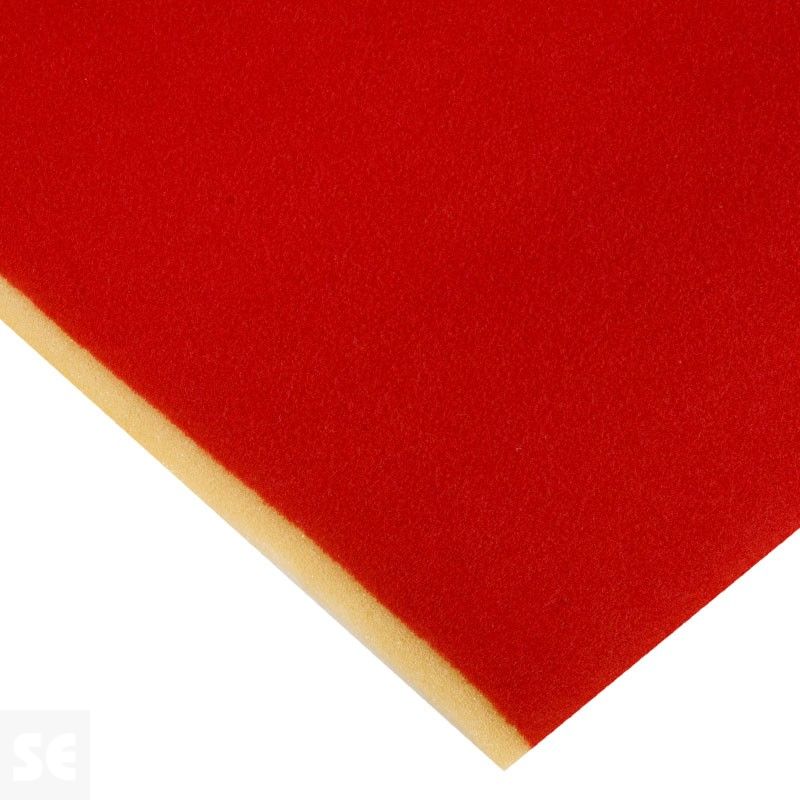 Tela Velours foamizada elástica color rojo | Servei Estació
