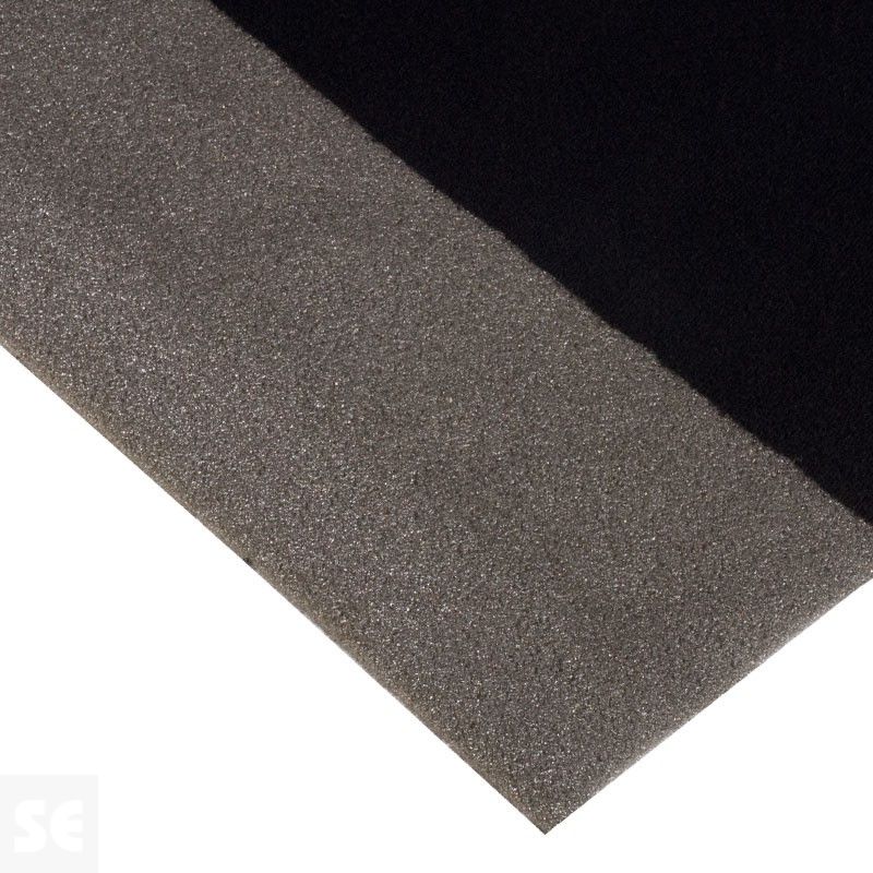 Tela Velours foamizada elástica color negro | Servei Estació
