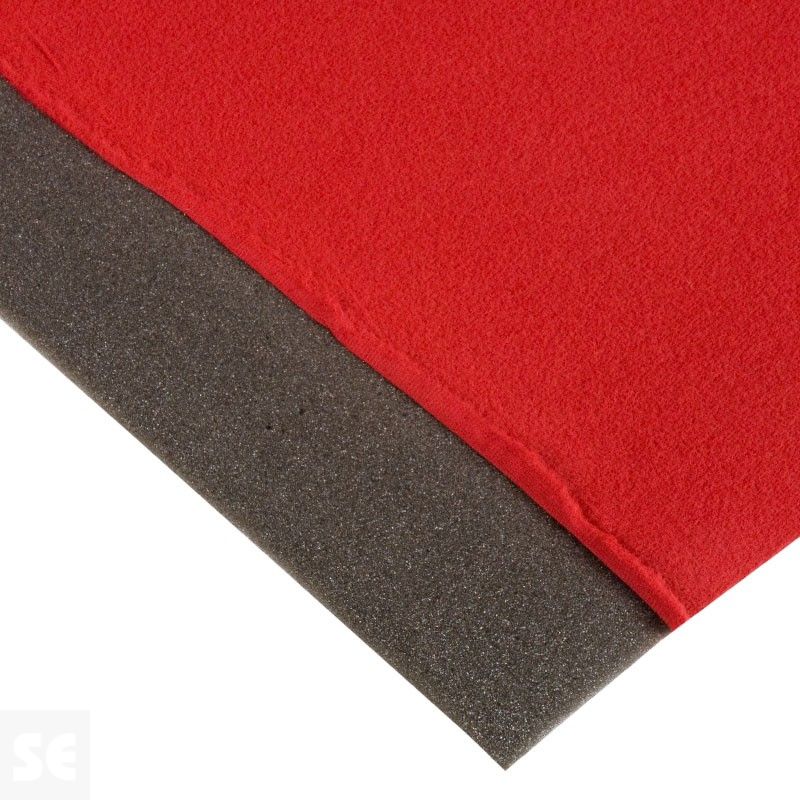 Tela Velours foamizada elástica color rojo | Servei Estació
