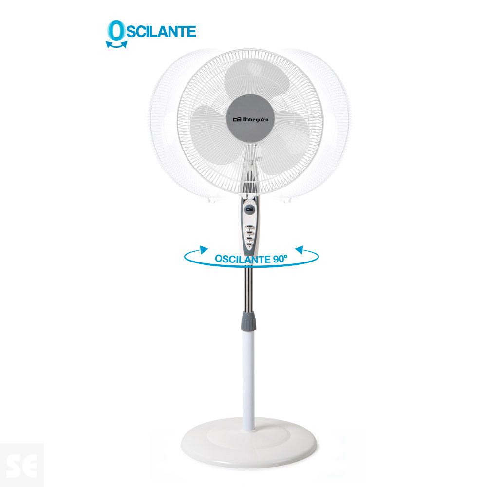 Ventilador de Pie 3 Aspas 40 cm 50w Altura Máx. 126 cm SF 0147