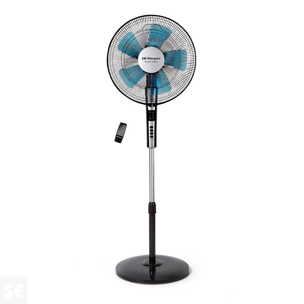 Ventilador de Pie Silencioso 5 Aspas 40 cm 65w con Mando